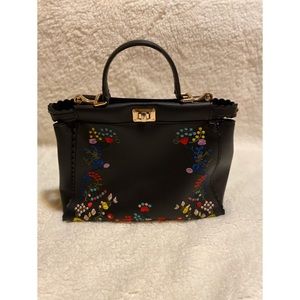 Embroidered Floral Handbag